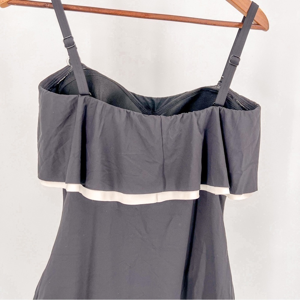 Contours Ruffled Strapless Tummy-Control One-Piece Swimsuit - Picture 14 of 16